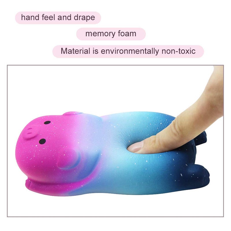 Sunffice Small Wrist Rest Mouse Pad, Mini Cute Ergonomic Mousepad Memory Foam Design Pig Shape Wrist Support Pillow Rest Cushion Mat for Office Computer Laptop,Comfortable and Pain Relief(Starry Sky) - Image 2